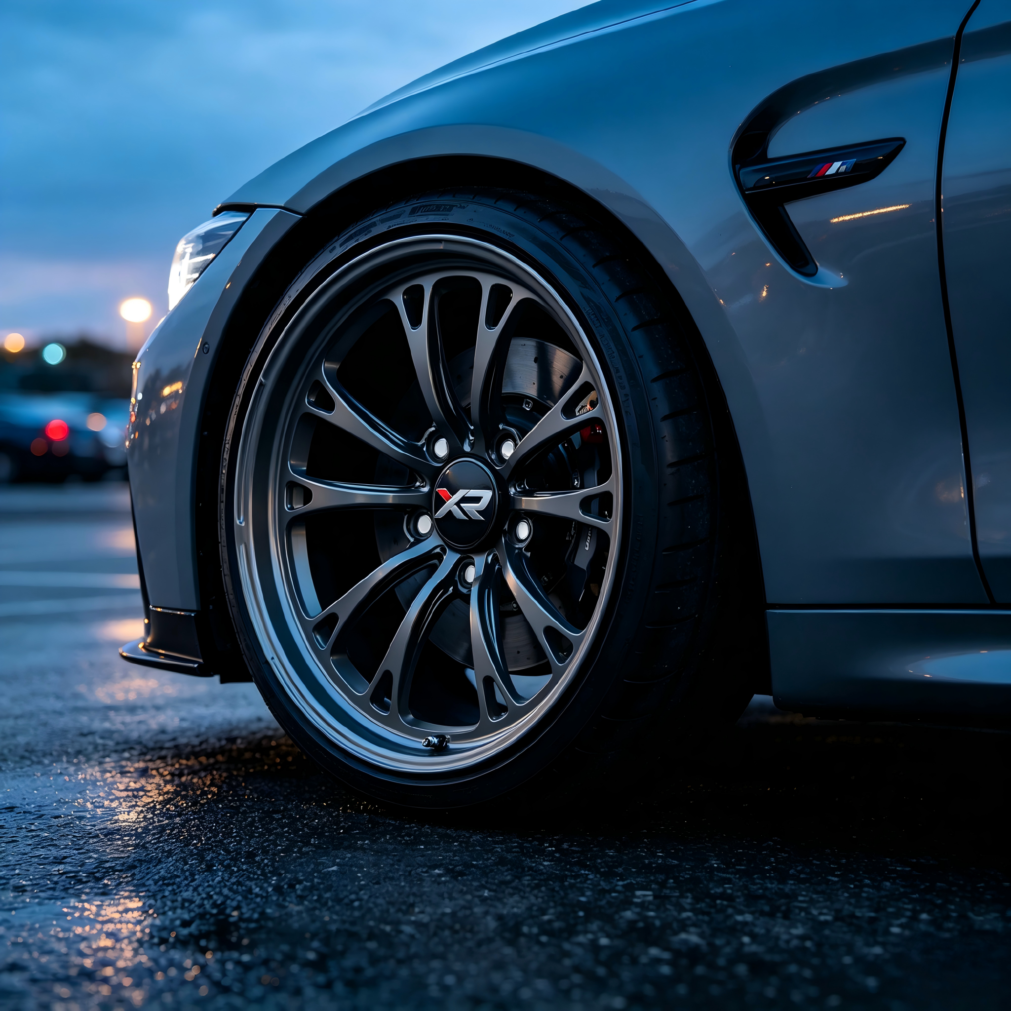 6061-T6 Forged Monoblock Concave Drag Rims 18-22 Inch Gloss Black for BMW Audi Benz Porsche Track - 图片 6